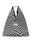 MM6 MAISON MARGIELA DISTORTED CHESS PRINT CLASSIC TOTE