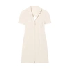 Jacquemus La Robe Tangelo Cutout Stretch-wool Mini Dress In Off White