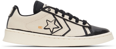Converse Black Joshua Vides Edition Pro Leather Low Top Sneakers In Multicolor