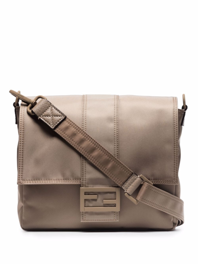 Fendi Baguette Messenger Bag In Nude