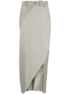 AERON 斜条纹针织半身裙