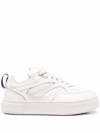 Eytys Sidney Panelled Sneakers In Weiss