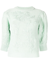 CECILIE BAHNSEN CHUNKY-KNIT ORGANIC COTTON JUMPER