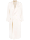 Barena Venezia Peak-lapels Button-front Mid-length Coat In Nude