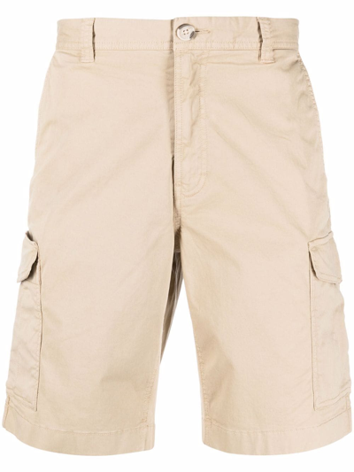 Woolrich Knee-length Cargo Shorts In Beige