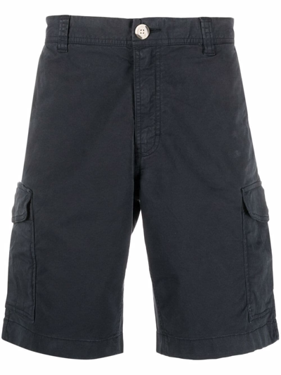 Woolrich Button Detailed Cargo Shorts In Black