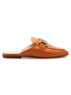 TOD'S TODS BISCOTTO COLOUR CALFISKIN FLAT MULES SHOES