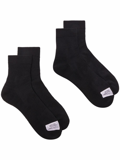 Visvim Two-pack Sport Achilles Socks In Black