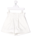 Brunello Cucinelli Flared Elasticated Shorts In White