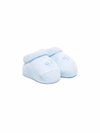 Siola Bow-detail Knitted Slippers In Blue