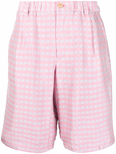Jacquemus Grey & Pink 'le Short Gelati' Shorts