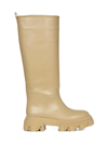 Gia Borghini Gia X Pernille Teisbaek Perni 07 Leather Knee-high Boots In Beige