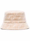 FENDI FF MONOGRAM-PRINT BUCKET HAT