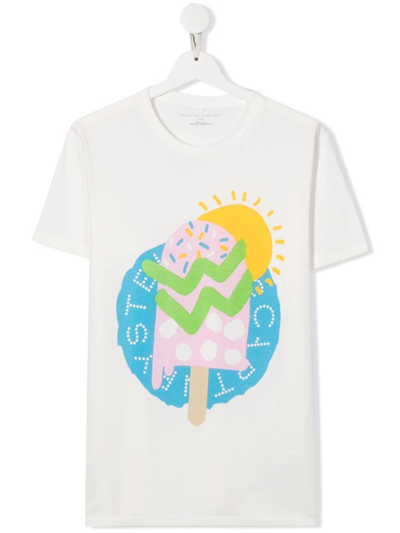 Stella Mccartney Teen Graphic-print T-shirt In White