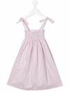 Siola Floral-print Shirred Dress In Pink