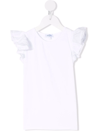 Siola Ruffle-sleeve Top In White