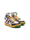 GUCCI PANELLED HIGH-TOP SNEAKERS
