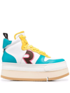 R13 THE RIOT HIGH-TOP SNEAKERS