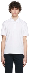 Rag & Bone Principal Jersey Organic Cotton Polo In Wht