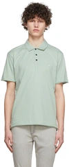 Rag & Bone Logo-embroidered Cotton-jersey Polo Shirt In Jade