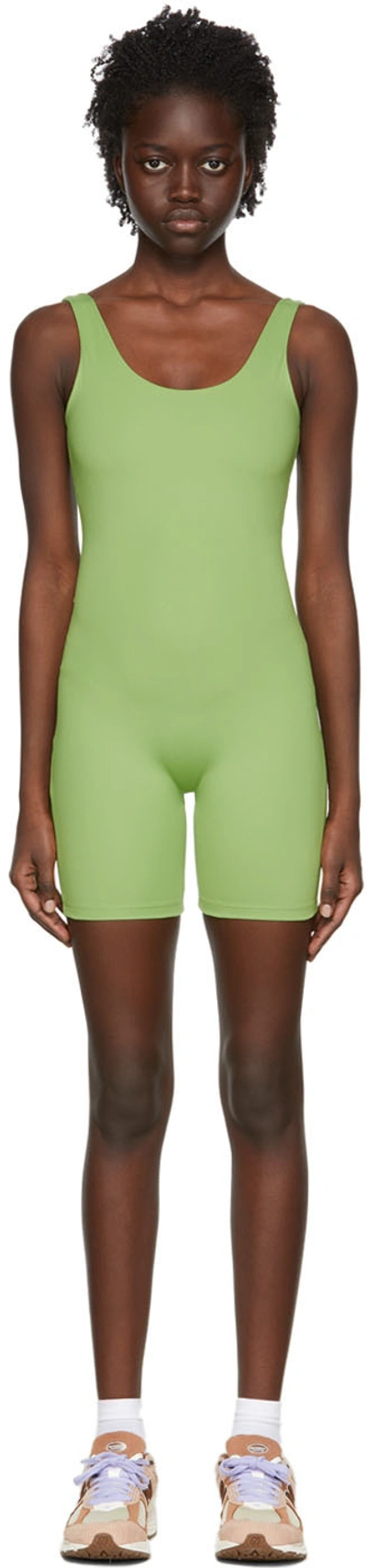 Girlfriend Collective Green Recycled Polyester Unitard