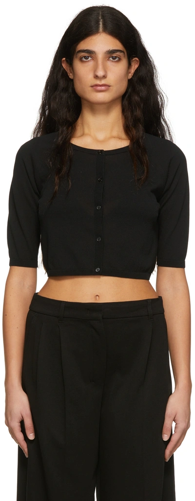 's Max Mara Santos Cotton-blend Cardigan In Black