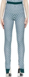 Mm6 Maison Margiela Green Nylon Leggings In 002f Green/white