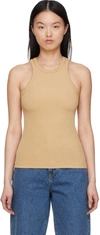 Goldsign Tan 'the Laurel' Tank Top In Gold (md Yellow)