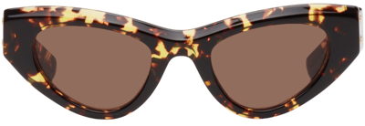 Bottega Veneta Havana Hardware Acetate Cat-eye Sunglasses In Default Title