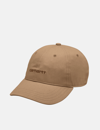 Carhartt Carahrtt-wip Canvas Script Cap In Brown