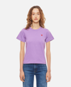 Comme Des Garçons Play Comme Des Garcons Play Logo Cotton T-shirt In Purple