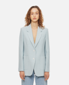 Max Mara Fox Cotton-blend Jersey Blazer In Azure