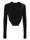 Ambush Square Neck T-shirt In Black