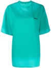 Ader Error Embroidered Logo T-shirt In Green