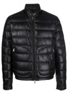 Moncler Padded Zip-front Jacket In Black