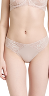 Skarlett Blue Minx Lace Trim Jersey Bikini In Gray