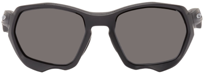 Oakley Oo9019 Plazma Rectangle-frame Nylon Sunglasses In Black