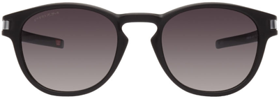 Oakley Black Latch Sunglasses In Matte Carbon