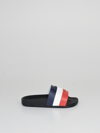 Moncler Kid's Petit Basile Logo Slides, Toddlers/kids In B.co-blu-ross