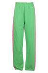 Chiara Ferragni Logo Tape High-waisted Track Pants In Verde