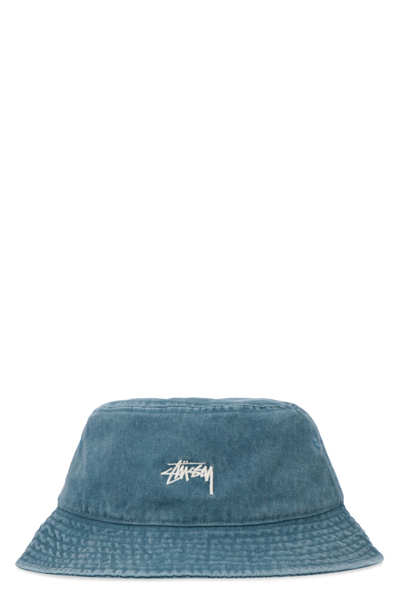 Stussy Bucket Hat In Denim