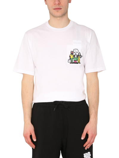 Moschino "comics Characters" T-shirt In White