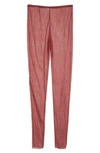 The Row Ensley Sheer High Waist Tulle Pants In Garnet