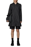 Rains Waterproof Hooded Rain Jacket In Black