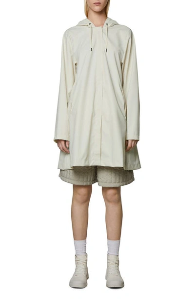 Rains Waterproof Hooded Rain Jacket In Fossil