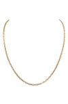 Stephanie Windsor 14k Gold Box Chain Necklace In Yellow