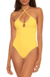 Becca Color Code Convertible One-piece Swimsuit Women's Swimsuit In Banana