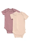 Kyte Baby Assorted 2-pack Bodysuits In Blush/ Mulberry