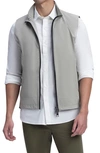 Bugatchi Men's Full-zip Water-resistant Sleeveless Vest In Clay
