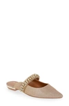 Kurt Geiger Princely Crystal Embellished Mule In Gold